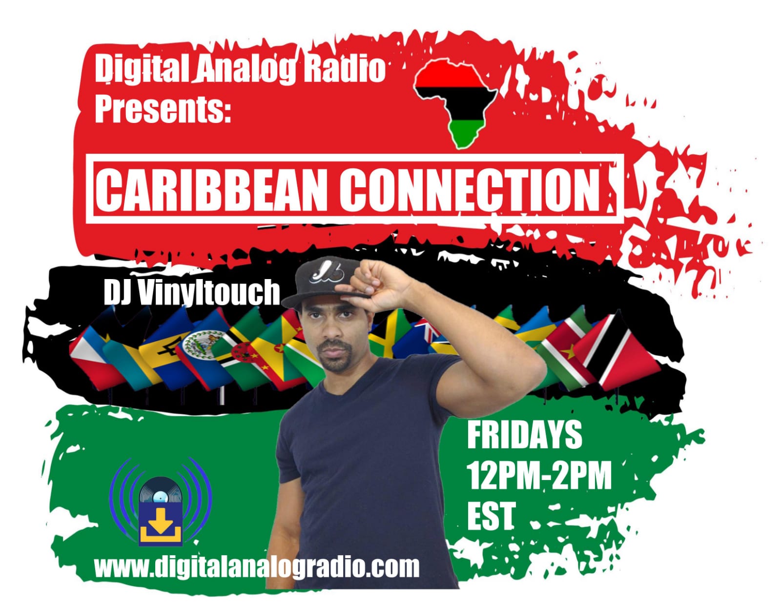 Caribbean Connection show — Fridays 12PM–2PM EST on Digital Analog Radio